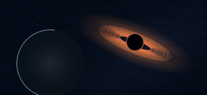 A dark exomoon in a distant planetary system